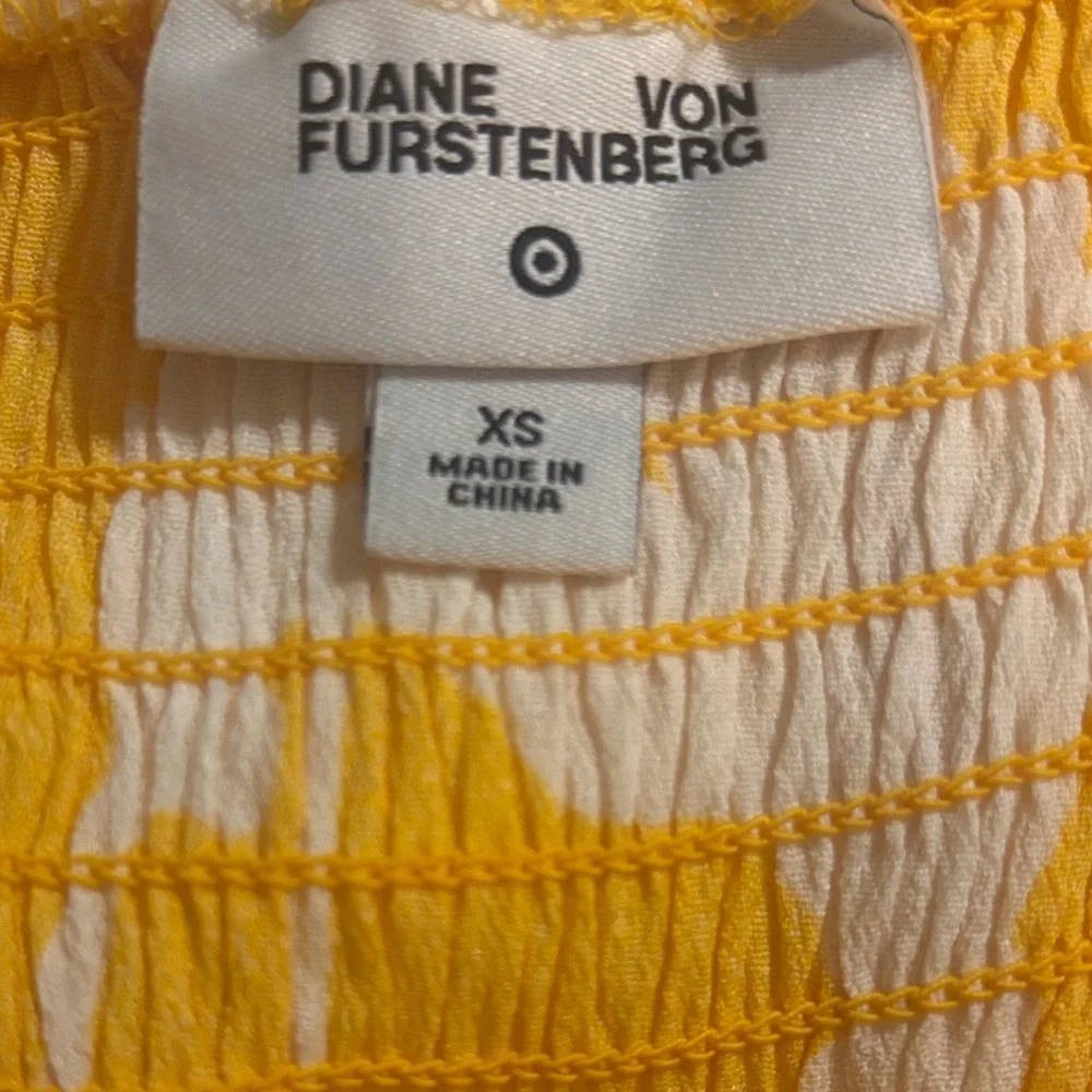 Diane Von Furstenberg Yellow and White Maxi Dress - Picture 5 of 7